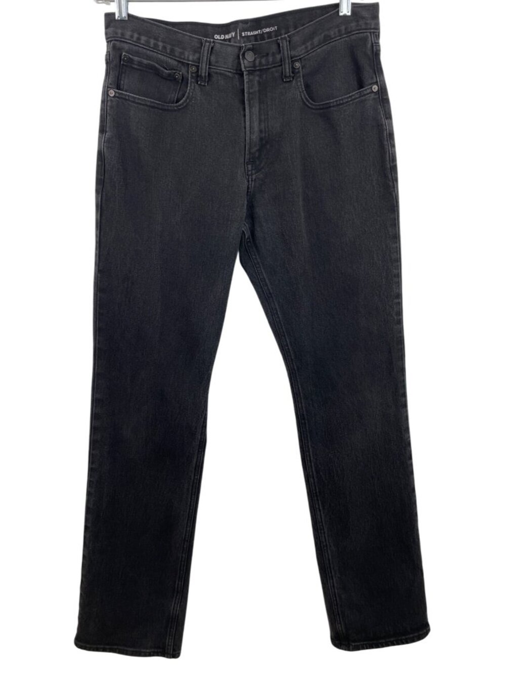 Old Navy Straight Black Denim Jeans Mens Size 32x34